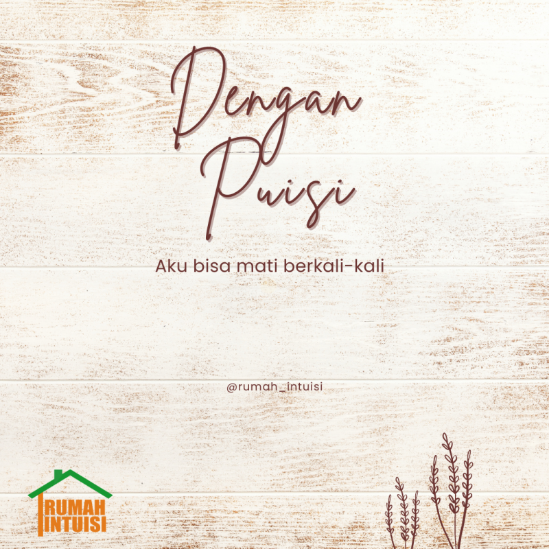 Dengan puisi